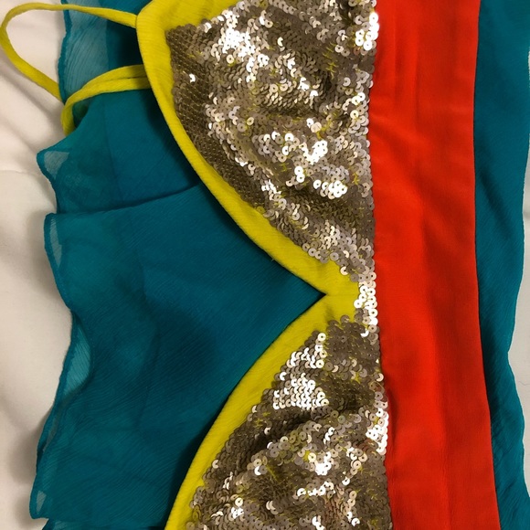 BCBG MaxAzria Color-block Sequin Camisole - Picture 9 of 9